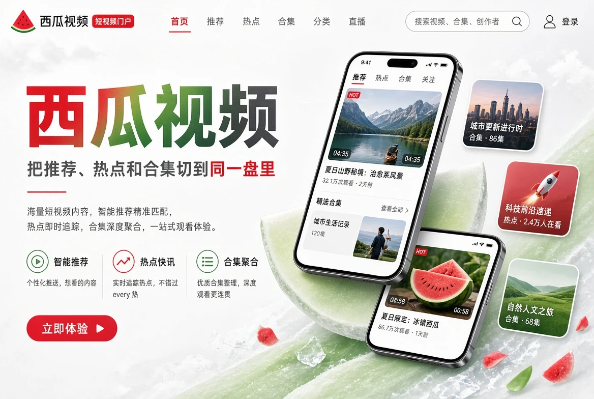 西瓜视频首页封面
